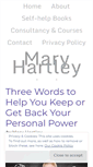 Mobile Screenshot of maryhartley.com